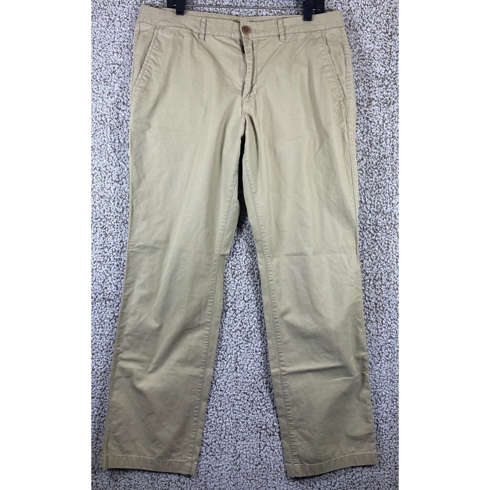 Bonobos Chino Pants Men's 36x32 (Tag‎ 36x34) Havana Beige Golf Hike Workwear